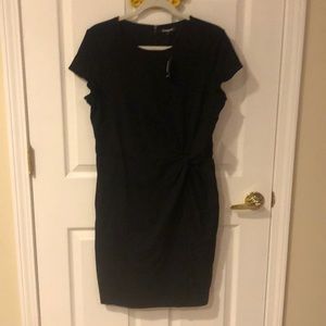 NEW EXPRESS black side tie T-shirt dress